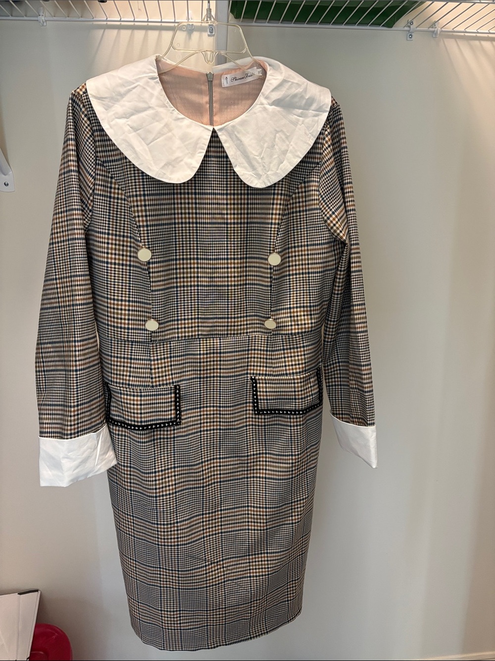 Vintage inspired plaid dress